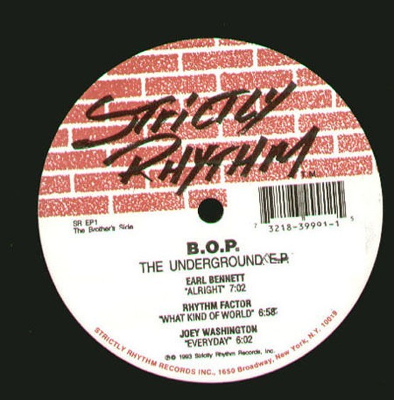 VARIOUS - B.o.p. Presents THE UNDERGROUND EP - 1993 - USA - Sr EP1 