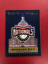 2005 MLB Washington Nationals Opening Day Stadium Edition Souvenir Program