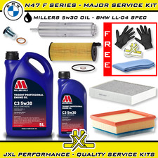 BMW 1/2 Series F2x N47 Diesel Major Service + Fuel Filter - Millers Oil 5w30