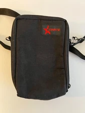 Starite Camera Bag Black Removable Shoulder Strap Zip Closure Vintage
