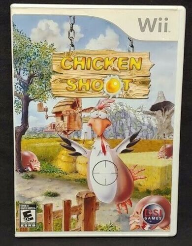 Chicken Shoot  - Nintendo Wii Wii U Game 1 Owner CLEAN Mint Disc ! - Picture 1 of 2