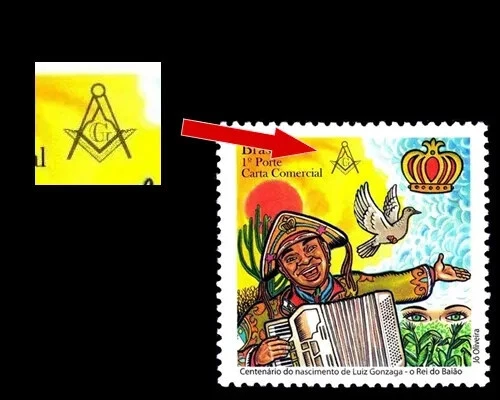 Masonería Brasil Música Luiz Gonzaga 2012 Maçonnerie Masonic Mi 4051 Yt 3247 RH3242 Foto 2 de 2
