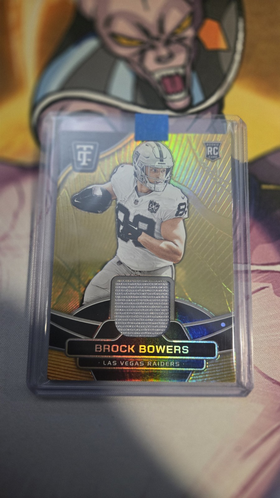 Brock Bowers Panini Totally Certified Totally Certified Materials #TCMBRB Mirror Platinum Gold