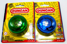 Duncan Imperial Yo-Yo String Toy Original Classic Blue Green Set of 2 New