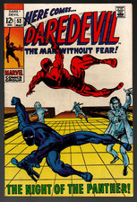 DAREDEVIL #52 BLACK PANTHER App! Barry W. Smith/Johnny Craig Art! Roy Thomas 8.0