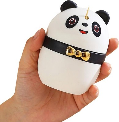 Creative Toothpick Holder Toothpick Dispenser, Automatic Cute Panda Toothpick Di