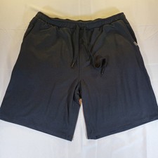 Eddie Bauer Mens Black Lounge Shorts Size Large Athletic Drawstring With Pockets
