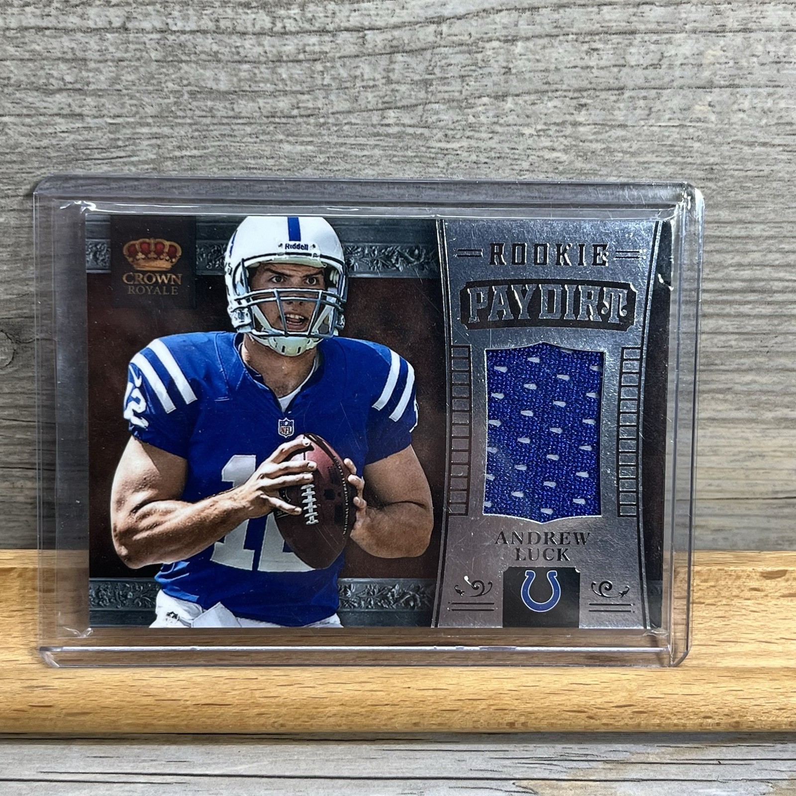 Andrew Luck Panini Crown Royale Rookie Paydirt Materials #3 Base