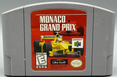 Monaco Grand Prix Nintendo 64 N64 Game Cartridge Only Authentic Ubisoft