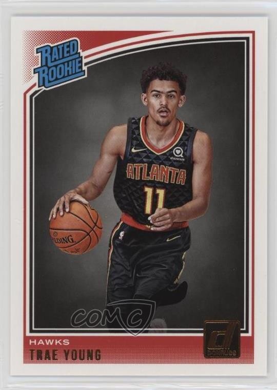2018-19 Panini Donruss Rated Rookies Trae Young #198 05v0