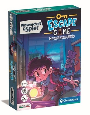 Clementoni 81113 - Escape Game: Die verlassene Schule - Kinderspiel Kartenspiel