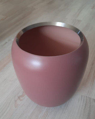 Stelton Ora Vase, klein / small (17 cm), Puderrosa / dusty rose, neuwertig