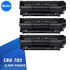 3 Black Toner Fits For Canon 703 LBP-2900 LBP-2900B LBP-2900i LBP-3000