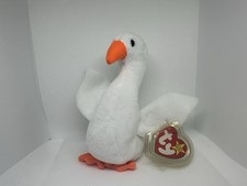 Ty Beanie Babies Gracie The Swan - White