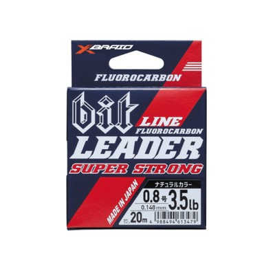 YGK X-Braid Bit Line Leader Fluorocarbon 20m | Super Strong | Japan Vorfach