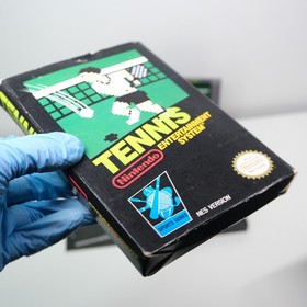 Nintendo NES Tennis Game PAL Hangtab CIB Complete