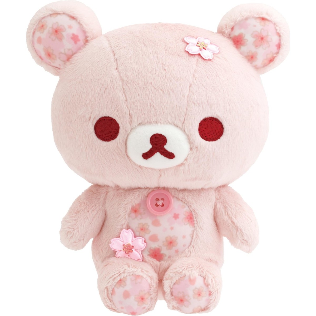 Korilakkuma Plush Sakura Pink Cherry Blossom Stuffed Toy San-X