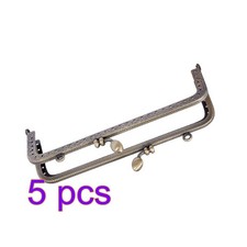5 Count Square Frame Bag Making Hardware Kiss Lock Clasp Coin for Bags