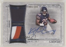 2014 Museum Collection Signature Swatches Dual Relics Ka'Deem Carey Auto 1m8