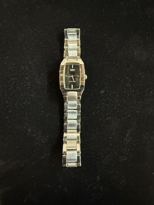 Casio LTP-1165 Enticer Series Analog Stainless Steel Black Dial Ladies Watch