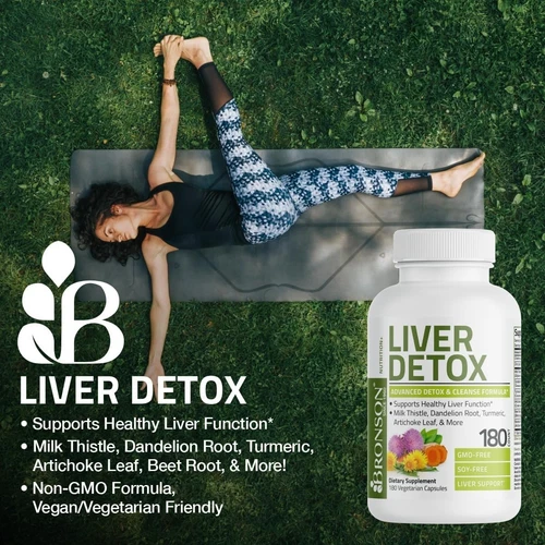 Bronson Liver Detox Advanced, Milk Thistle & More, Non-Gmo, 60 Veggie Capsules