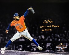 Cristian Javier Signed 16x20 Photo Astros 