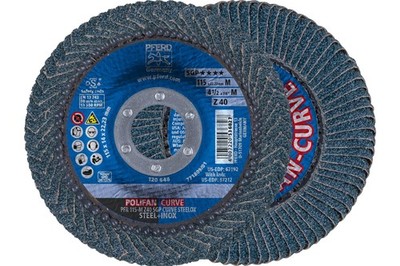 Pferd 4.5 Inch Flap Disc For Welding Medium Arbor 60 Grit Grinding Wheel