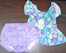 NEW PETE  LUCY 6-9 MONTHS BUMMIE SET SUMMER SIREN TOP  BOTTOM BABY GIRL OUTFIT