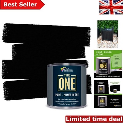 Langlebige schwarze matte Farbe & Grundierung für innen & außen, ungiftig & schnelltrocknend