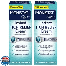 Monistat Instant Itch Relief Cream for Women, Maximum Strength Fe