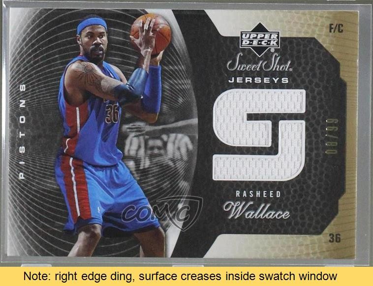2005-06 Upper Deck Sweet Shot Jerseys Gold 8/99 Rasheed Wallace #SSJ-RW READ 0f8
