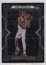 2021-22 Panini Obsidian Greg Brown III #195 11ng
