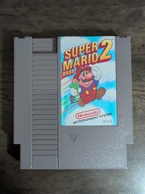 Super Mario Bros. 2 (Nintendo NES) Tested, Working, Cleaned + Deoxit.