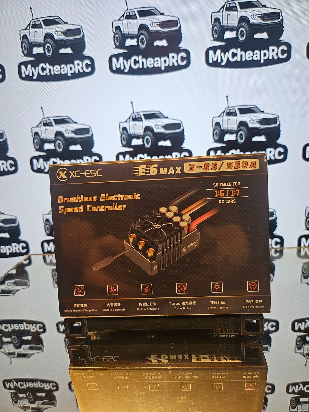 XC-ESC E6 max 3-8s Lipo 550A continuous sensored esc SPEED RUN DRAG