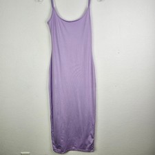 Slip Dress Lavender Jersey Knit Bodycon Forever 21 Sz XS Pastel Light Romantic 