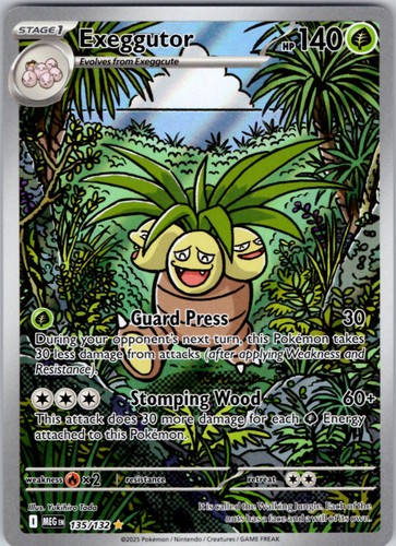 Pokemon MEGA EVOLUTION Holo EXEGGUTOR 135/132 NM