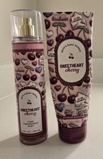 2 Piece Bath  Body Works SWEETHEART CHERRY Mist  Body Cream PLEASE READ 