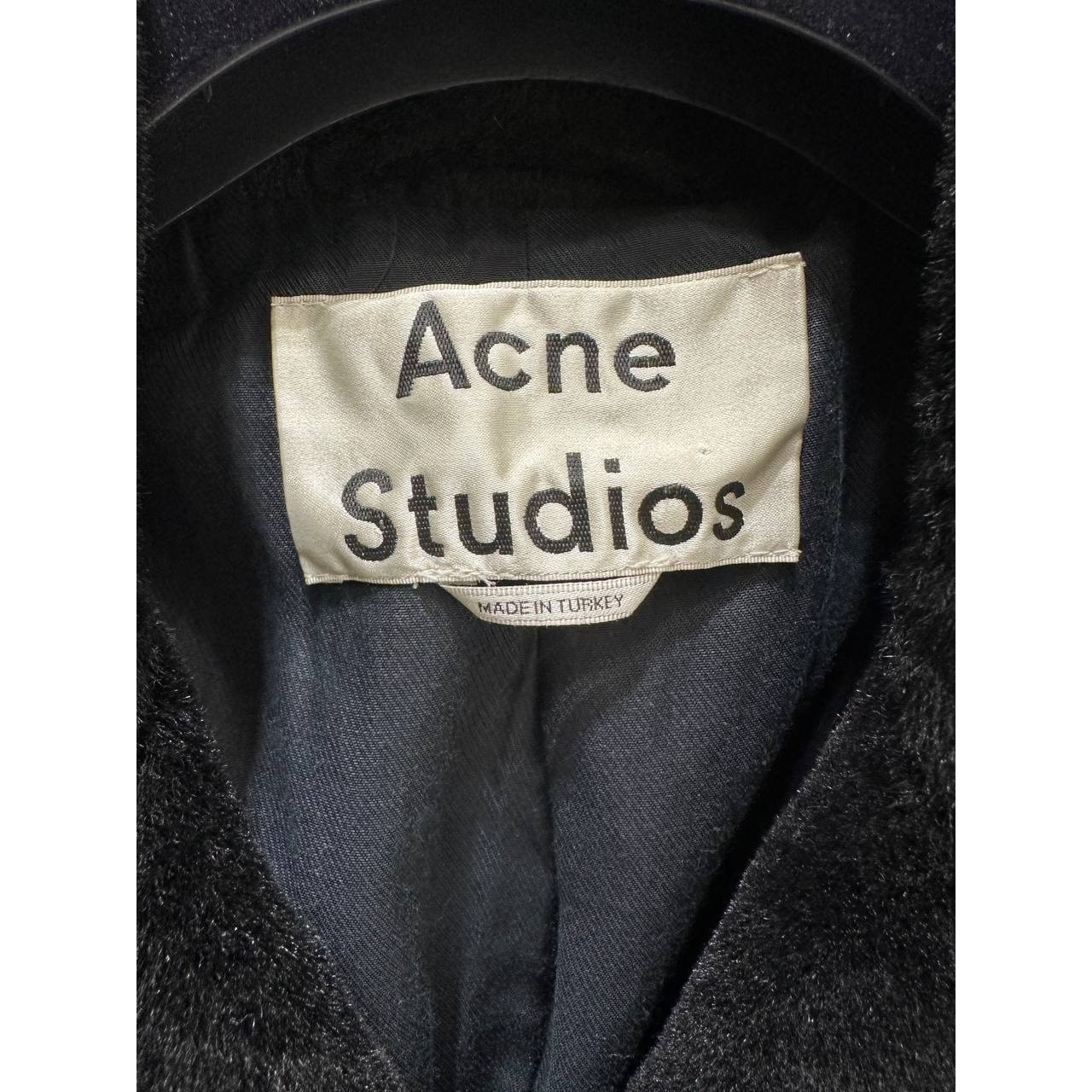 Acne Studios Shearling Leather Biker Jacket, Size 32 (XXS) | Edgy Style image 4
