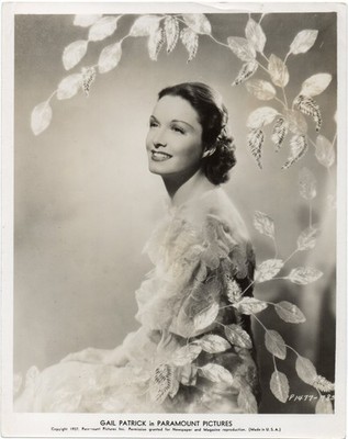 GAIL PATRICK 1937 ORIGINAL PARAMOUNT 10x8 PORTRAIT