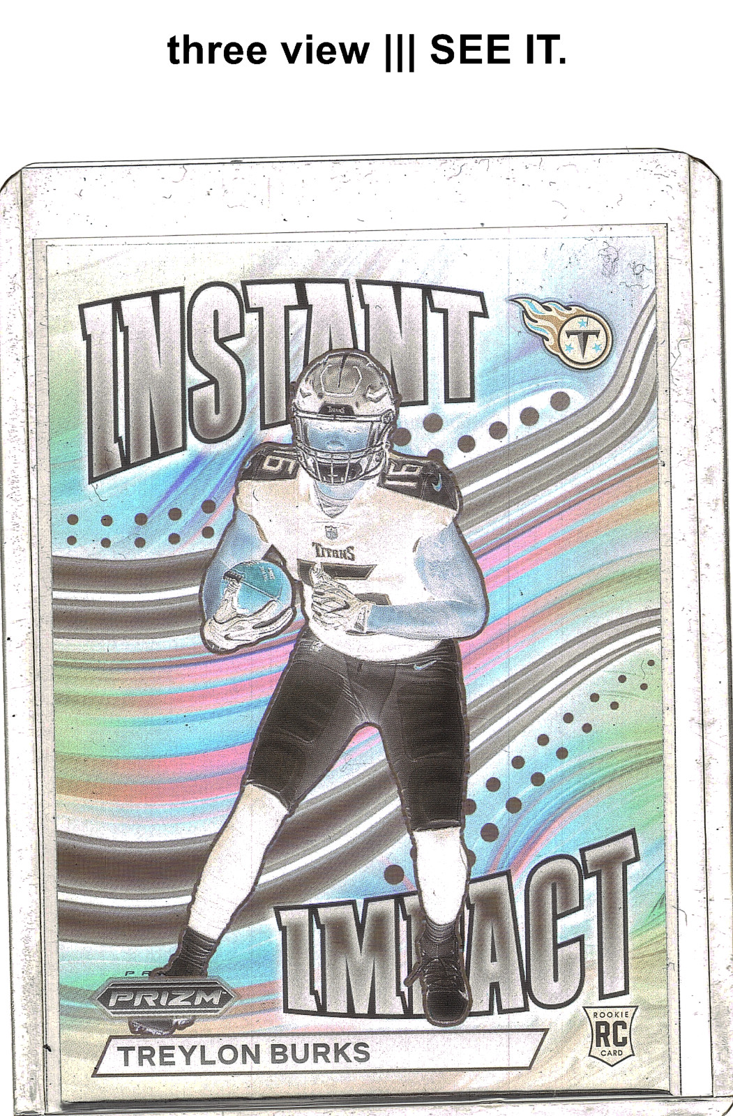 ||| TREYLON BURKS 2022 Panini Prizm Instant Impact Silver SSP Rookie #II-10