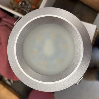 #ad Mr. Steam Recessed LED Steam Room Light Satin Nickel Warm White 24VDC 104324AS $150.00