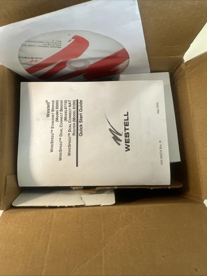 Módem router de Internet con cable Westell modelo 6100 C90-610030-06 DSL Verizon nuevo en caja Foto 3 de 3