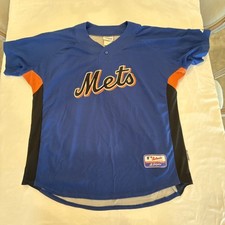 New York Mets Authentic Majestic MLB Royal Jersey Sz XL Cool Base