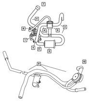 Genuine Mopar Axle Vent Hose 52098655AM