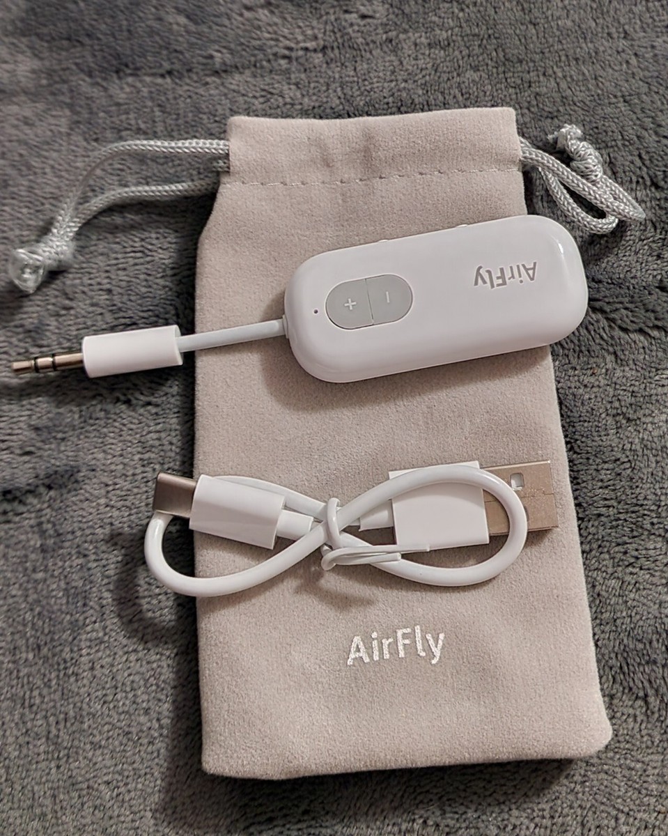 Twelve South AirFly White Wireless Headphones Bluetooth Transmitter