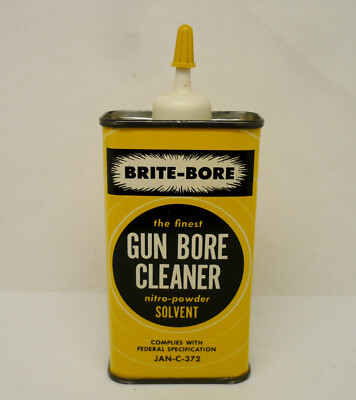 Vintage Handy Pocket Size Tin Can Brite-Bore Gun Bore Cleaner Very Clean