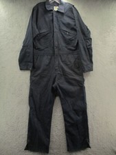 Key Coveralls Chino Navy Blue Zip Jumpsuit Mechanic Stain Size M Reg