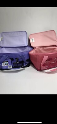 Trader Joe's Valentines Day Mini Insulated Tote Bag Bundle Pink & Lavender