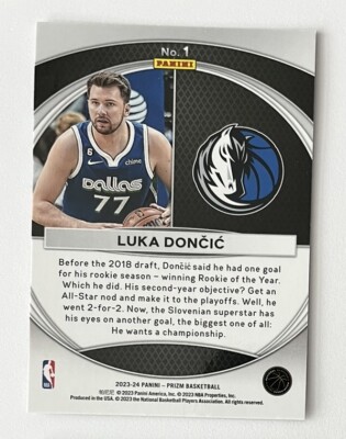2023-2024 Panini Prizm Luka Doncic Global Reach Slovenia Card #1