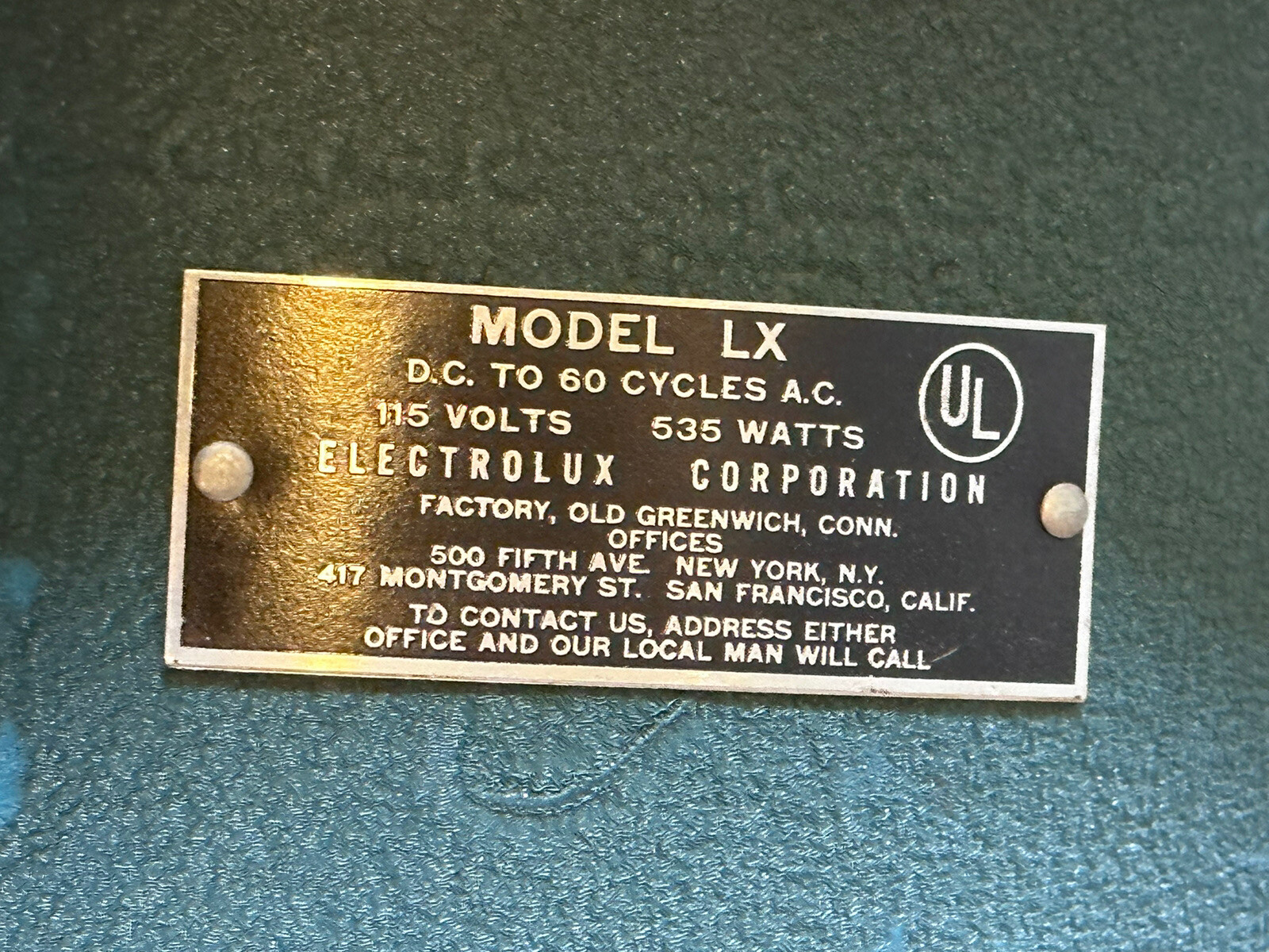 Vintage Electrolux Vacuum Cleaner Mo LX. WORKing eBay